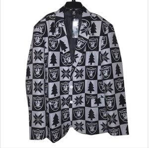 NFL Raiders Team Men's Spirit Blazer Suit  Jacket Size 48 NWT